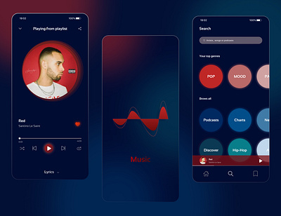 Music App UI app design ui uidesign ux