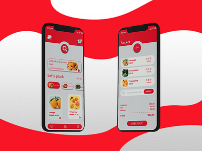 Grocery store app app design ui ux