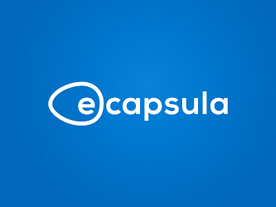 eCapsula Logo branding capsula ecapsula identity logo pashkov symbol