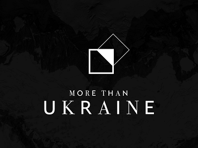 More Than Ukraine Logo art branding logo minimal more ukraine
