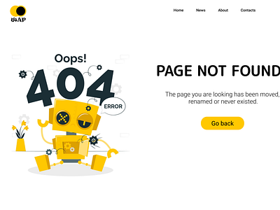 404 error page