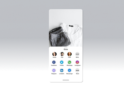 Social Share app design figma ui uiux ux