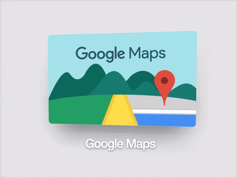 Google Maps for Apple TV Icon apple apple tv flat framer google maps icon maps material