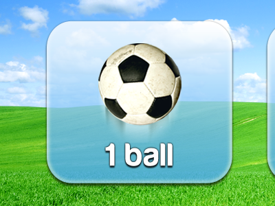 1 Ball Game Button blackberry button game mobile playbook tablet ui ux