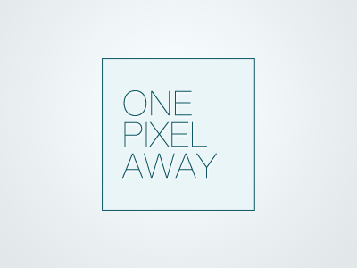 onepixelaway Logo blog logo logo design usability web