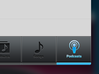 deck. iPad app song selector buttons