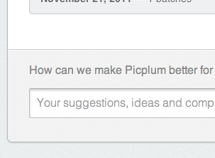 Qualitative Feedback form picplum