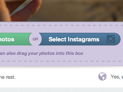 Upload Photos or Select Instagrams