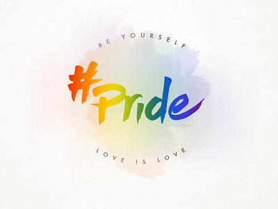 Pride Day design effect gay lesbian lgtb love message poster pride type