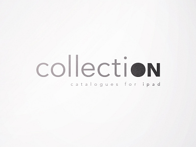 Collection logo (catalogues for iPad) black collection elegant furniture ipad iphone logo white