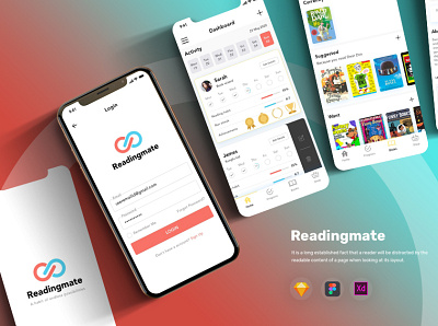 Reading Mate app branding design graphic design illustration logo typography ui ux vector