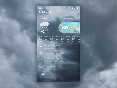 Weather app app design idea ui ux