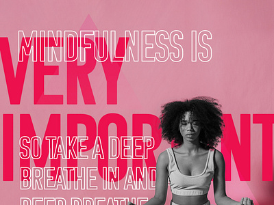 Mindfulness part 1 - social media post design facebook graphic design instagram mindfulness social media typography
