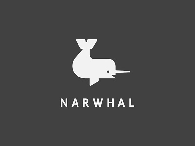 Narwhal Buddy animal icon logo narwhal simple