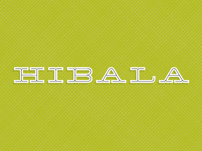 Hibala logo typography