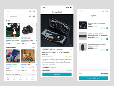 E-commerce app app ui ux