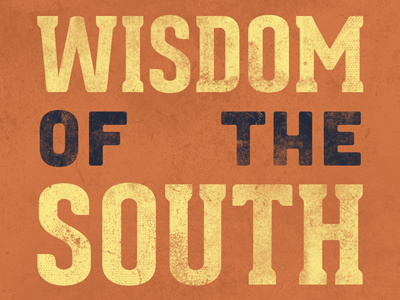 Wisdom of the South logo radio type