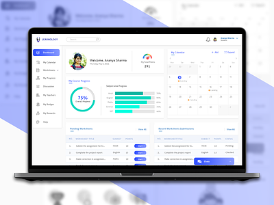 E Learning Dashboard dashboard dashboard design digital learning elearning elearning dashboard elearning platform learning management system lms my courses my courses dashboard my progress online education student dashboard student portal