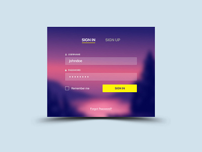 #DailyUI #001 Sign UP