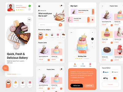 Attractive Bakery App Design