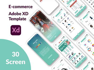 E-commerce App UI/UX Template mobile ui ui design uiux uiux template