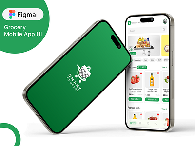 Online Grocery Mobile App UI Design