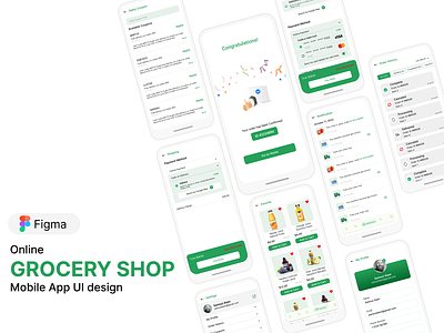 Online e-commerce mobile app UI kits agriculture android delivery eatables ecommerce app electronics food delivery food store fruits grocery grocery delivery home kitchen