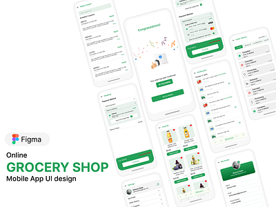 Online e-commerce mobile app UI kits