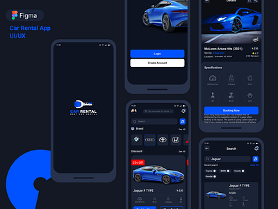 Car Rental Mobile App UI Design | Car Rent UI UX