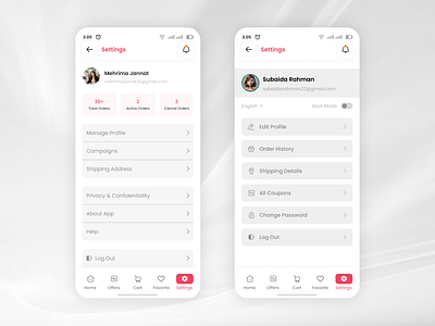 Setting UI Design