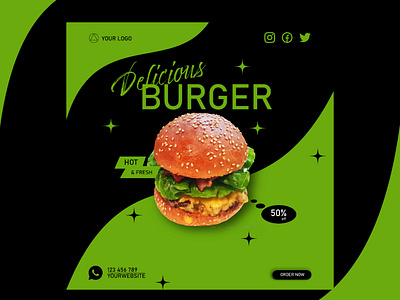 Banner Food branding graphic design