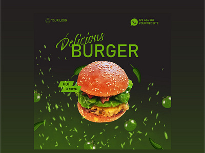 Banner Food branding graphic design