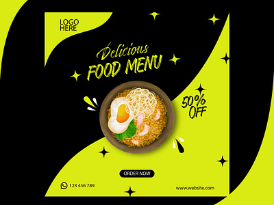 Banner Food branding graphic design