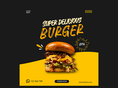 Banner Food branding graphic design