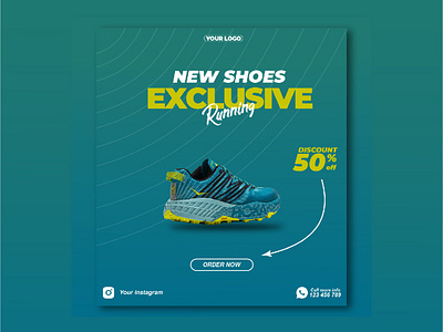 Banner Shoes branding graphic design