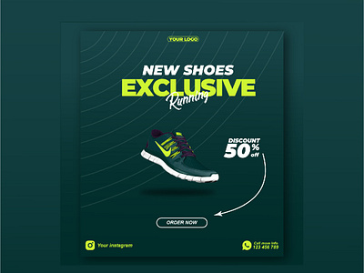 Banner Shoes graphic design