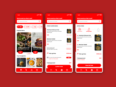 Food Ordering App UI