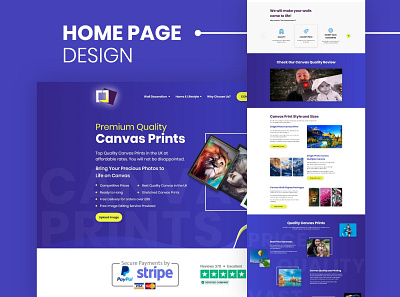 Canvas Print graphic design website design