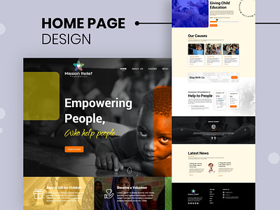 Charity Web website design