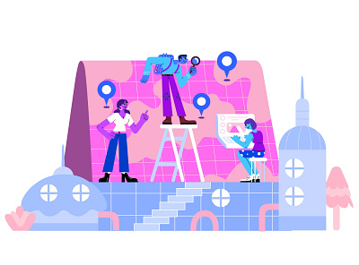 Map! character character design illustration illustrator motion design motion graphics