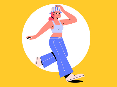Happy Woman✨ character character design illustration illustrator motion design motion graphics
