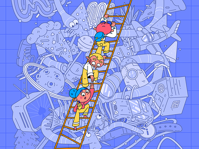 Snakes and Ladders illustration