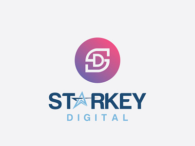 STARKEY DIGITAL Logo 3d animation branding business logo creative logo custom logo design design logo fashion logo graphic design illustration logo motion graphics ui