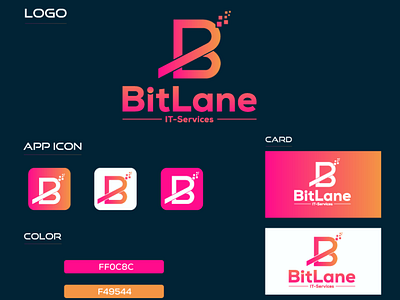 Bitlane Logo I IT Company Logo 3d animation bitlane branding business logo creative logo custom logo design design logo fashion logo graphic design illustration letter b logo motion graphics technology logo ui