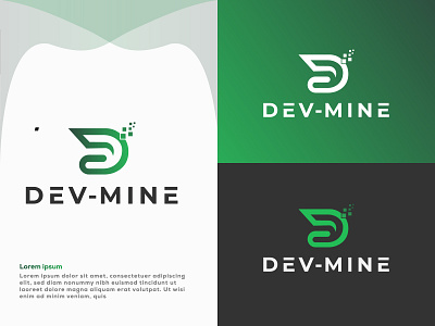 DEV-MINE Logo l Fiverr Logo Project brand identity branding branding design branding logo business logo creative logo custom logo d letter logo design design logo fiverr project for you inspiration letter logo logo logo and branding logos logotype modern logo typography