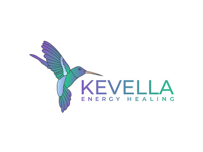 Branding: logo design, brand identity, KEVELLA ENERGY HEALING abstract logo animal logo bird logo brand identity branding design gradient logo hummingbird icon identity letter logo logo design logotype mark monogram simple logo symbol typography vector