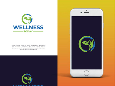 Welness modern logo ll Brand logo brand identity branding food geometric health holistic logo minimal natural packaging premium self care spices supplements sustainable vitamins vitruvian man wellness wellness today