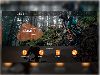 Bike Hill - Web banner UI Design design ui ui ux ux web banner web ui website design