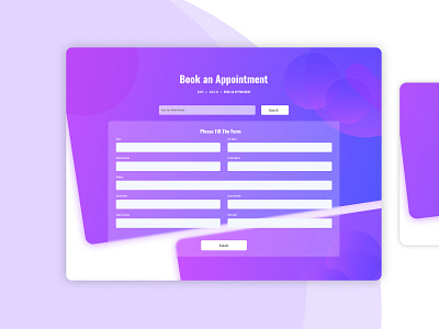 Appointment form UI design