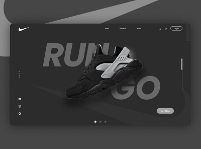 Shoes website UI design design ui ui ux web banner web ui website design